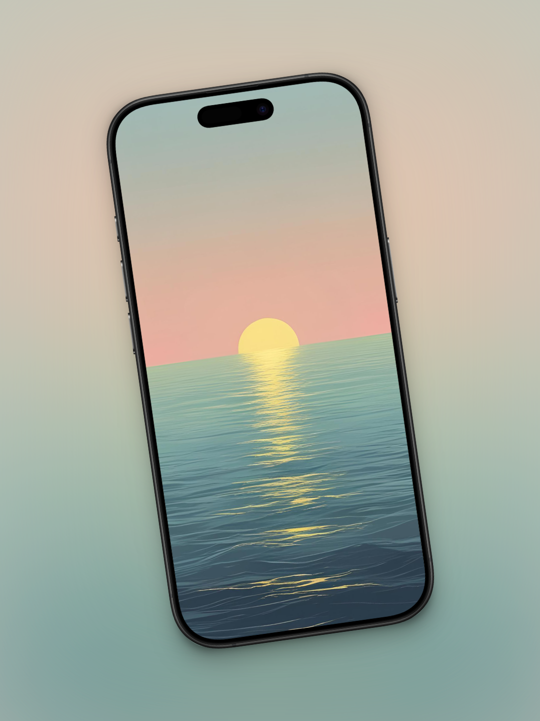 Sol Dorado y Mar | Wallpaper