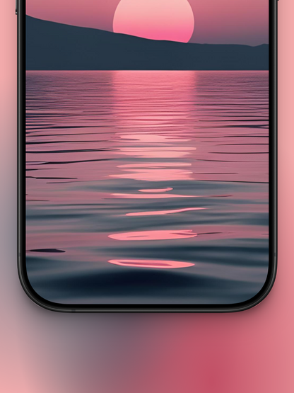 Atardecer en tonos oscuros y rosados | Wallpaper