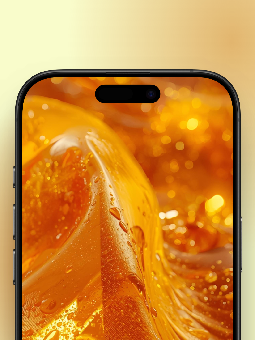 Honey Soft Wallpaper Liquid Glass