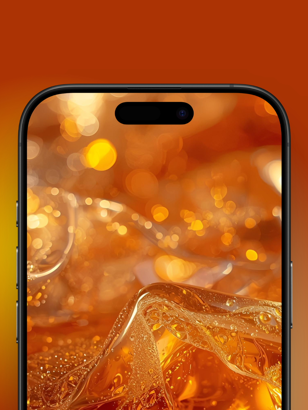 Honey Wallpaper Liquid Glass