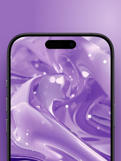 Violet Liquid Glass Wallpaper