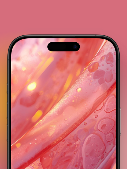 Orange Red Liquid Wallpaper HD