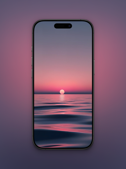Degrado de atardecer rosa y azul marino | 10 Wallpapers Pack