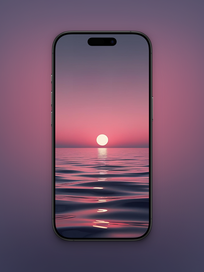 Degrado de atardecer rosa y azul marino | 10 Wallpapers Pack