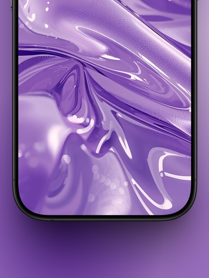 Violet Liquid Glass Wallpaper