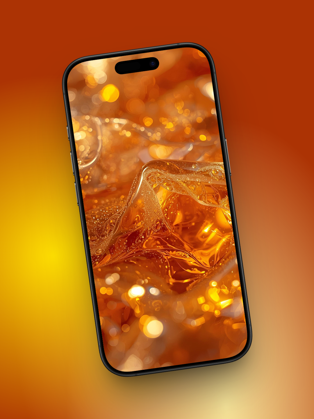 Honey Wallpaper Liquid Glass