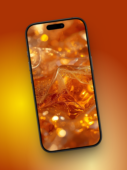 Honey Wallpaper Liquid Glass
