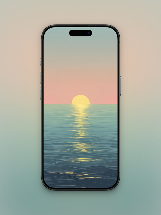 Sol Dorado y Mar | Wallpaper