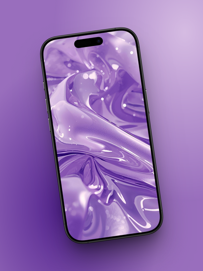 Violet Liquid Glass Wallpaper